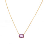 Pink Sapphire Necklace