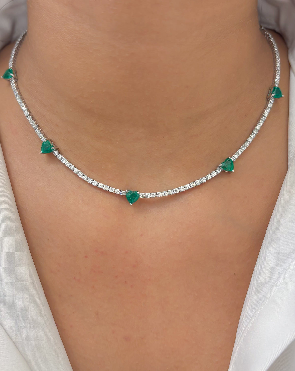 Emerald Diamond Necklace