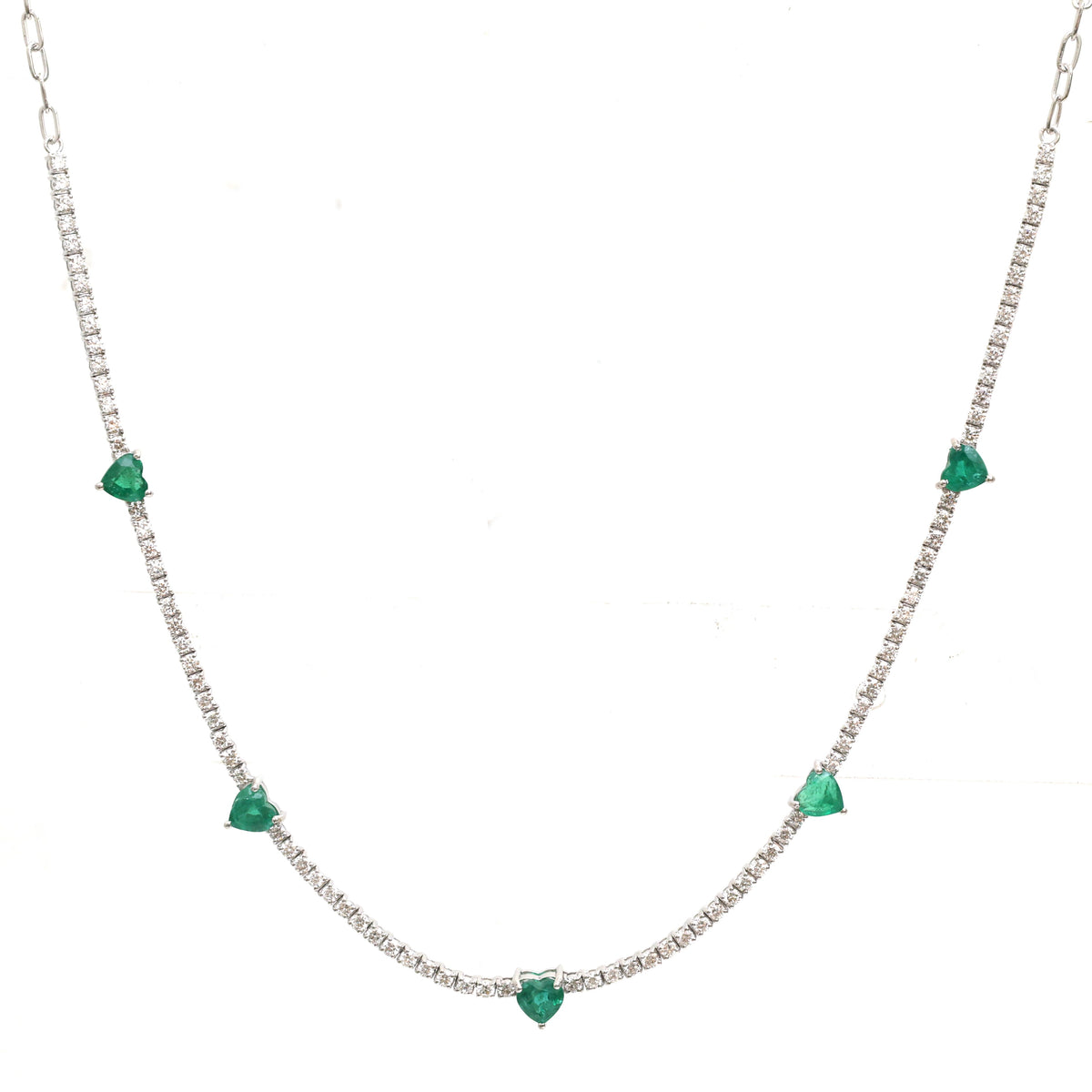 Emerald Diamond Necklace