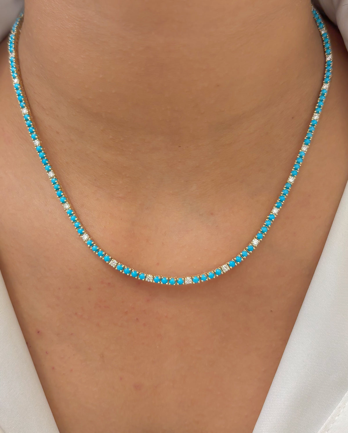 Turquoise Diamond Necklace