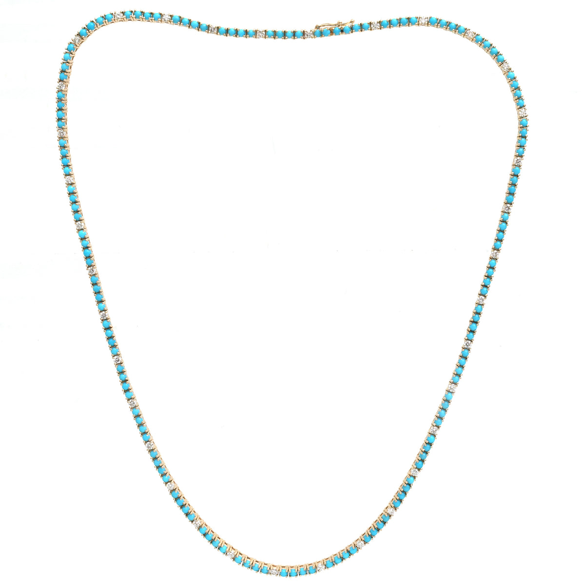 Turquoise Diamond Necklace