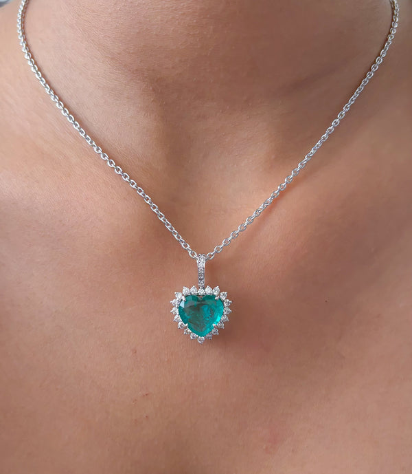 Emerald Diamond Pendant