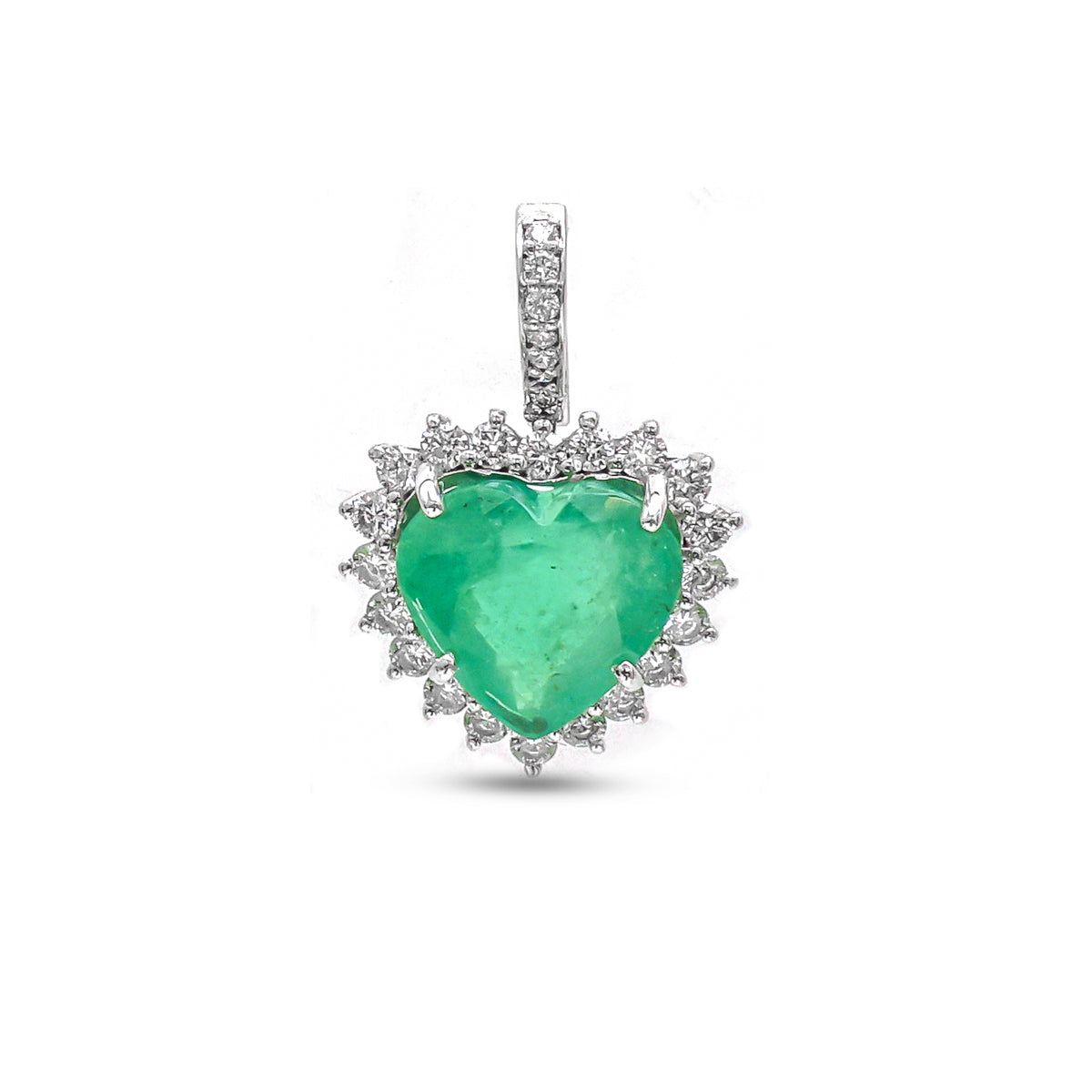 Emerald Diamond Pendant