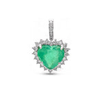Emerald Diamond Pendant
