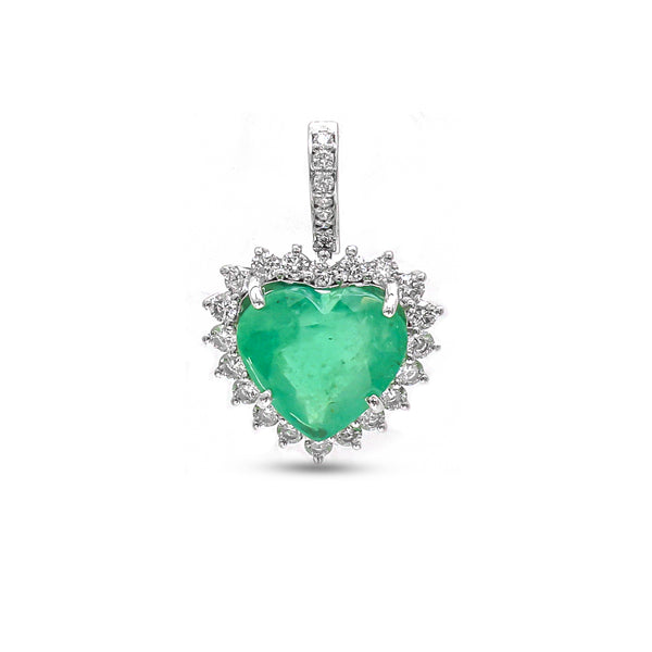Emerald Diamond Pendant