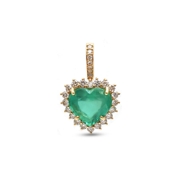 Emerald Diamond Pendant