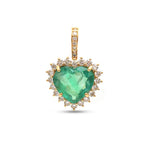 Emerald Diamond Pendant