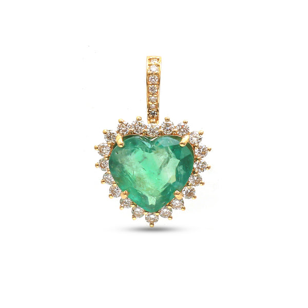 Emerald Diamond Pendant