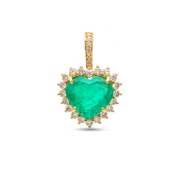 Emerald Diamond Pendant