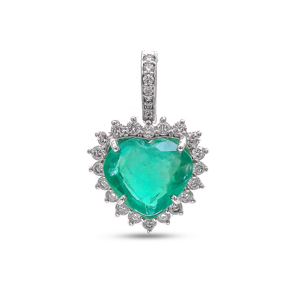 Emerald Diamond Pendant