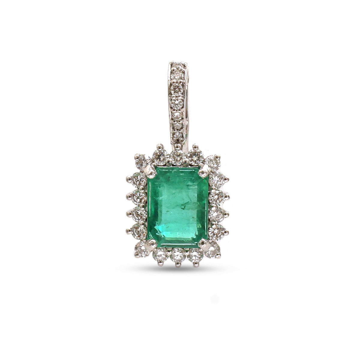 Emerald Diamond Pendant
