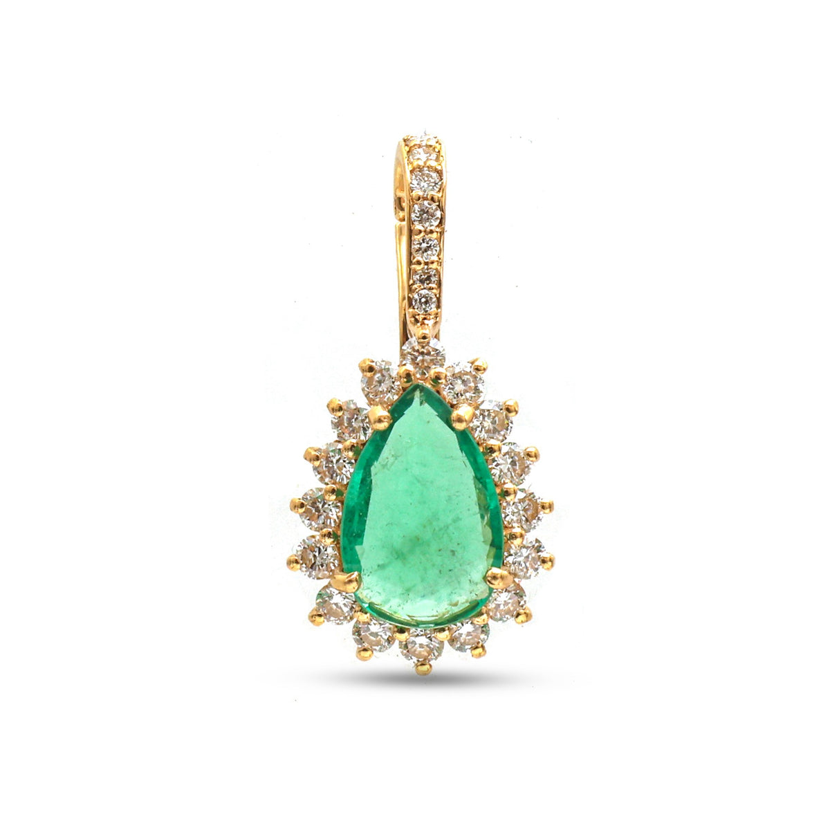 Emerald Diamond Pendant