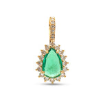 Emerald Diamond Pendant