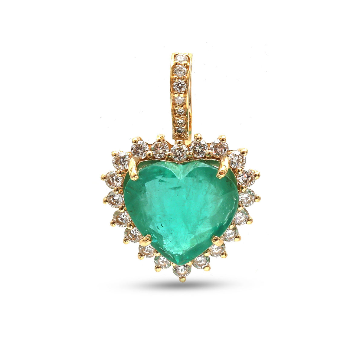 Emerald Diamond Pendant