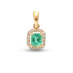 Emerald Diamond Pendant