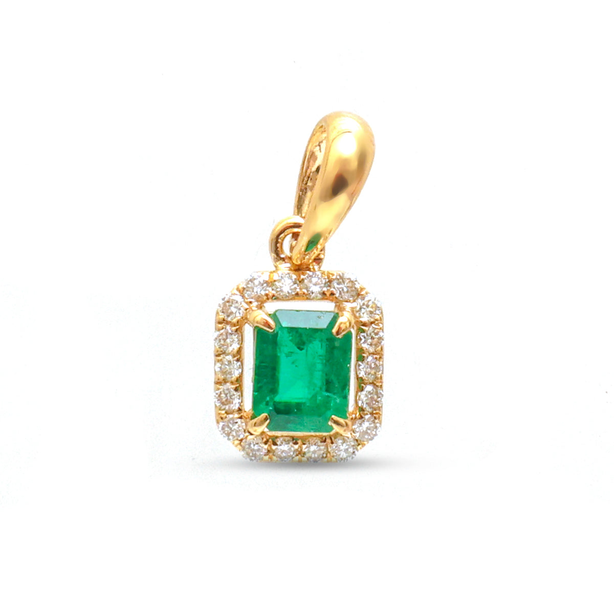 Emerald Diamond Pendant