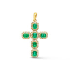 Emerald Diamond Pendant