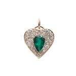 Emerald Diamond Pendant