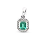 Emerald Diamond Pendant