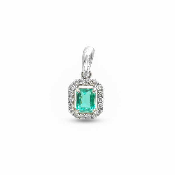 Emerald Diamond Pendant