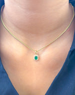 Emerald Diamond Pendant