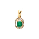 Emerald Diamond Pendant