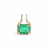Emerald Diamond Pendant