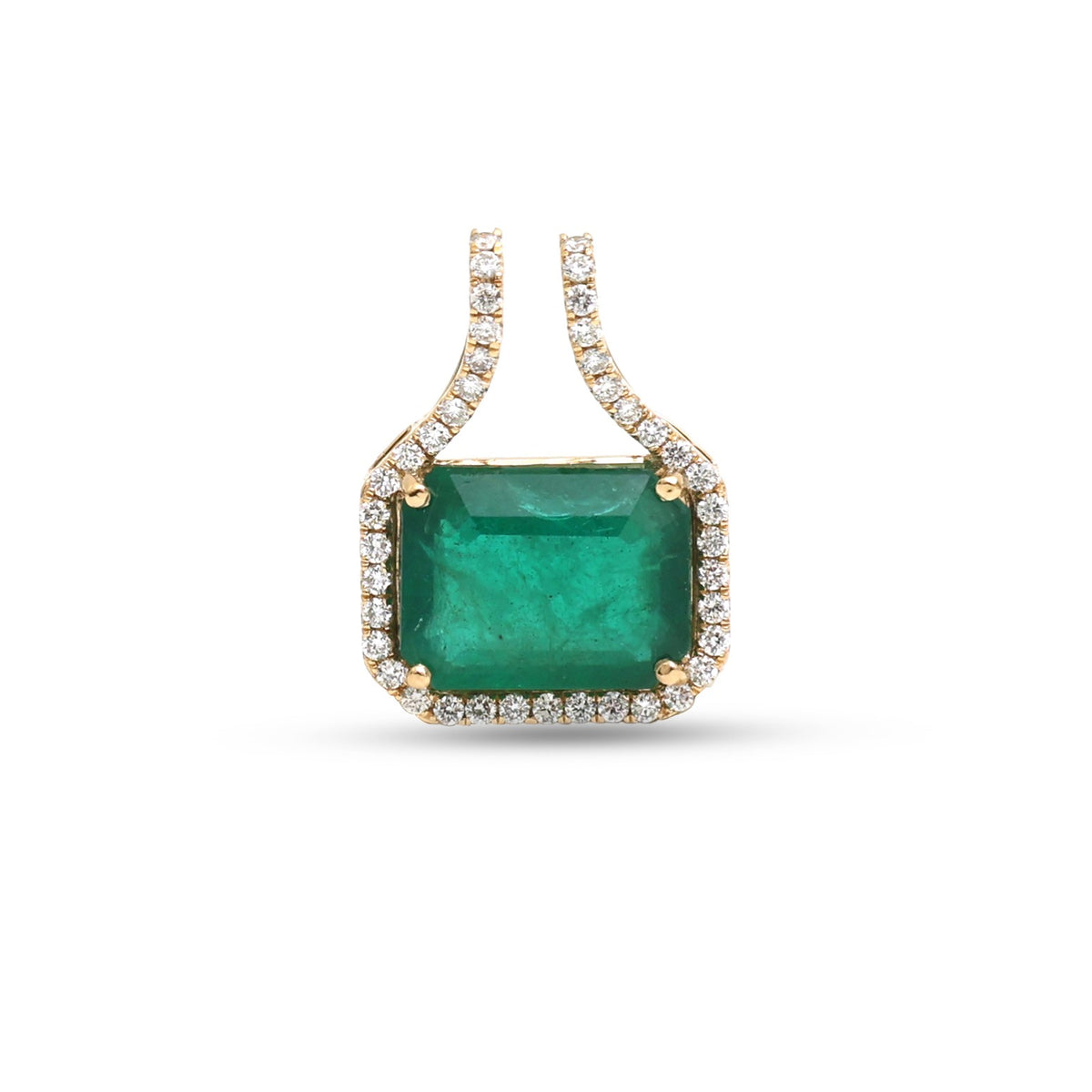 Emerald Diamond Pendant