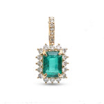 Emerald Diamond Pendant