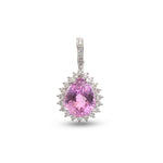 Kunzite Diamond Pendant
