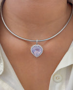Lavender Diamond Pendant