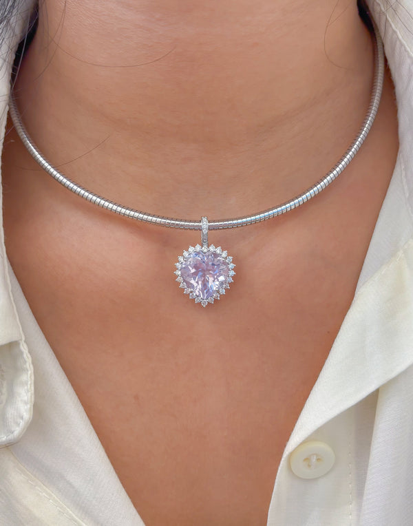 Lavender Diamond Pendant