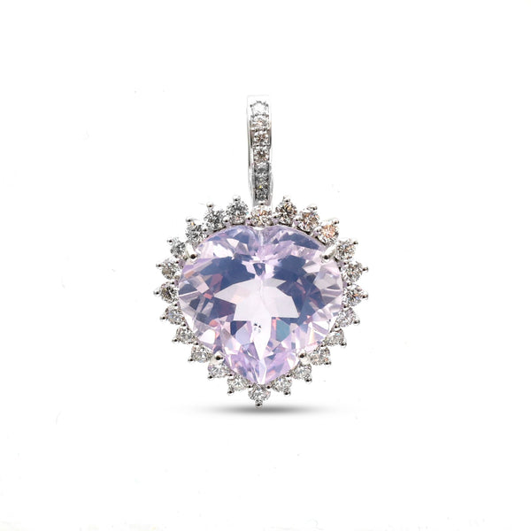 Lavender Diamond Pendant