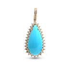 Turquoise Diamond Pendant