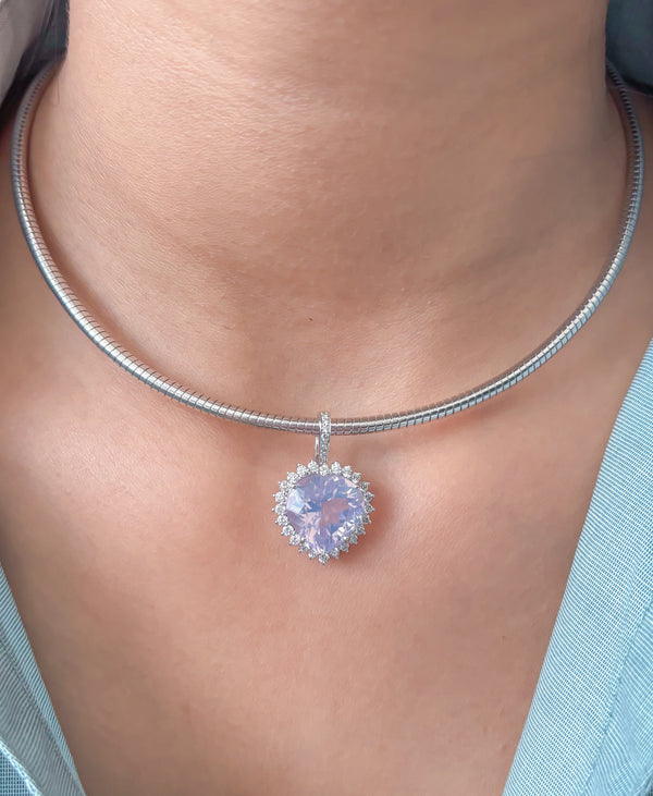 Lavender Diamond Pendant