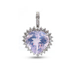 Lavender Diamond Pendant