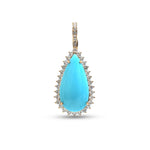 Turquoise Diamond Pendant