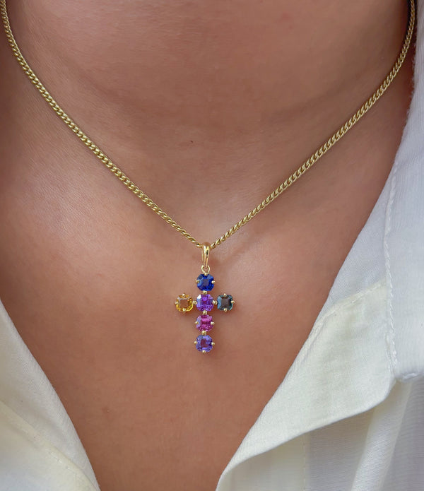 Rainbow Sapphire Pendant