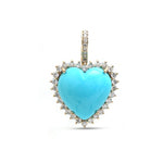 Turquoise Diamond Pendant