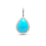 Turquoise Diamond Pendant