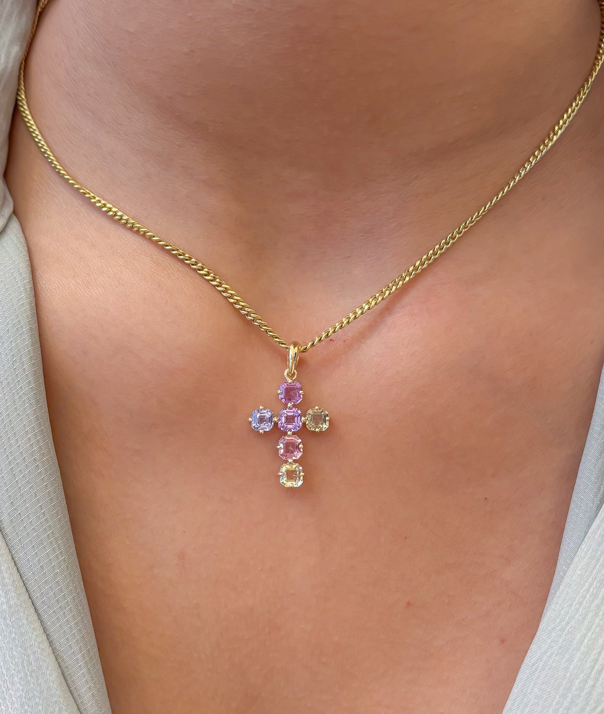 Rainbow Sapphire Pendant