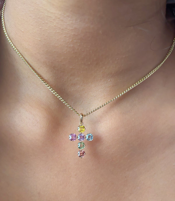 Rainbow Sapphire Pendant