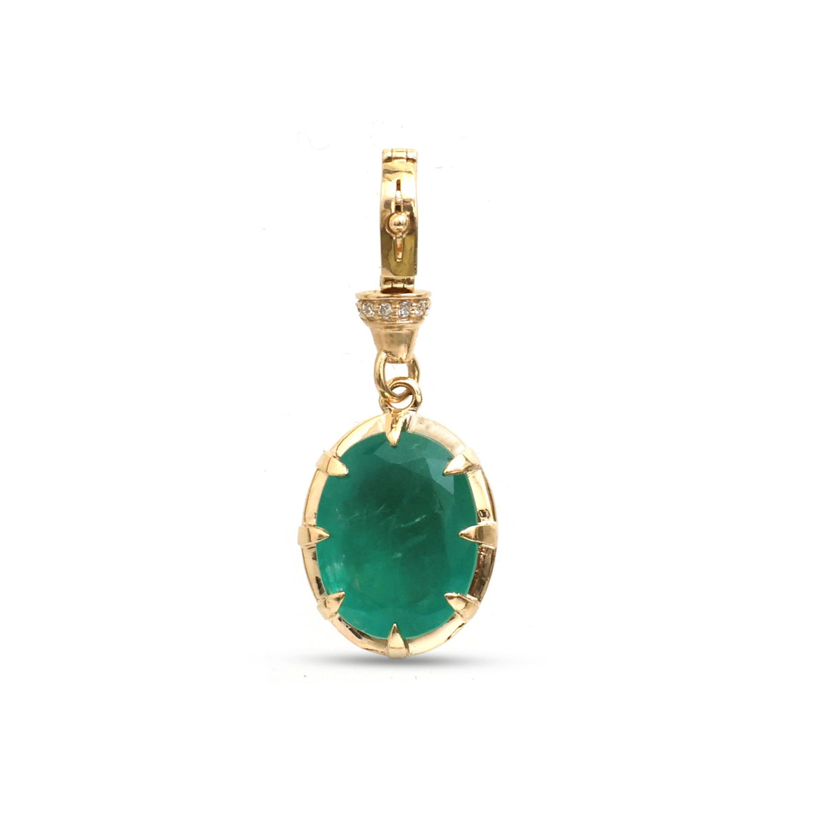 Emerald Diamond Pendant