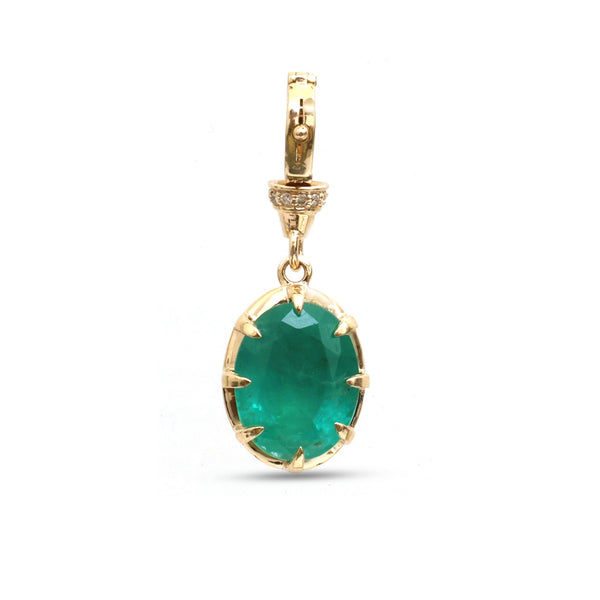 Emerald Diamond Pendant