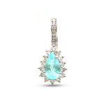 Paraiba Tourmaline Diamond Pendant