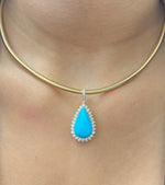 Turquoise Diamond Pendant