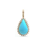 Turquoise Diamond Pendant