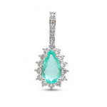 Paraiba Tourmaline Diamond Pendant
