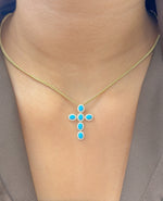 Turquoise Diamond Pendant