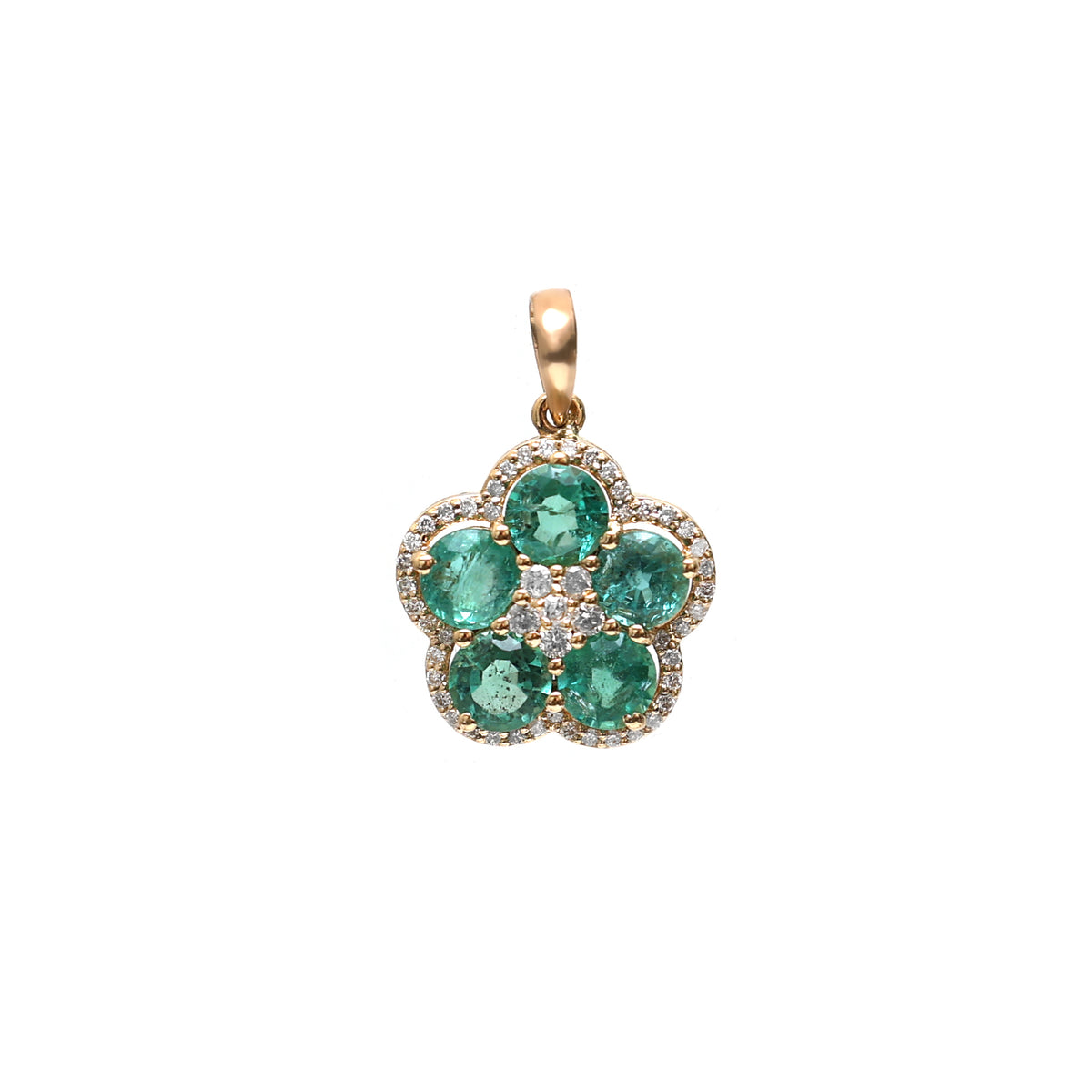 Emerald Diamond Pendant